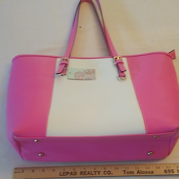 Gorgeous Pink & White Summer Tote - Picture 5 of 8